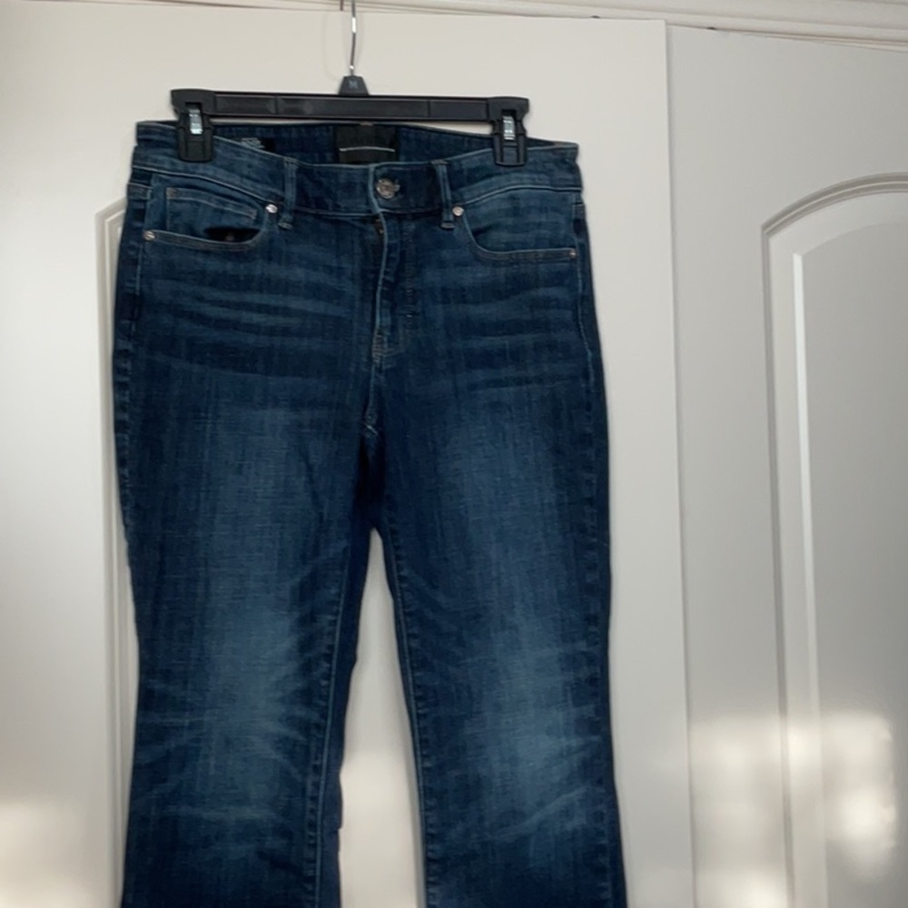 White House Black Market Blue Straight Leg Denim
